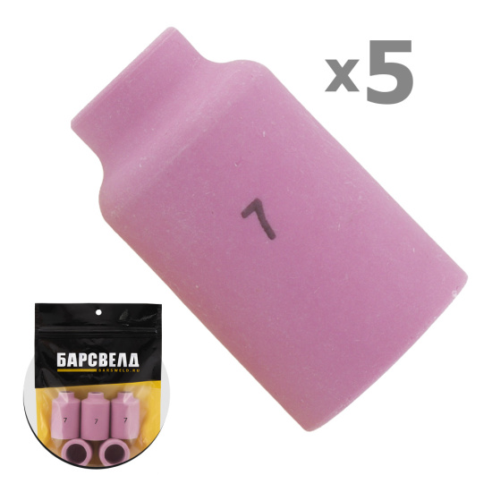 Сопло керамическое SR 17/18/26 под стандартную линзу №7 ф 11,0 мм, L=42 мм (уп. 5 шт.), БАРСВЕЛД