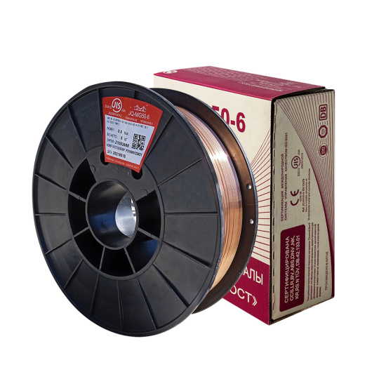 Сварочная Проволока омеднен. Golden Bridge ER-70S-6 ф 1,2 мм (кассета 5 кг, аналог СВ-08ГС)