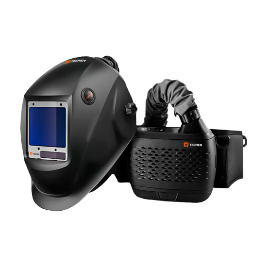 Маска сварщика TECMEN ADF 820S TM16 PAPR с турбоблоком (5-13 DIN, черная)