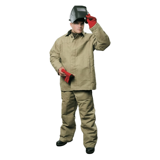 Костюм сварщика брезентовый зимний огнеупорный