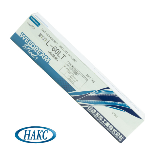 Электроды Nittetsu L-60LT ф 4,0 мм, пачка 5,0 кг (тип Э60, пост+перем, основной, НАКС)