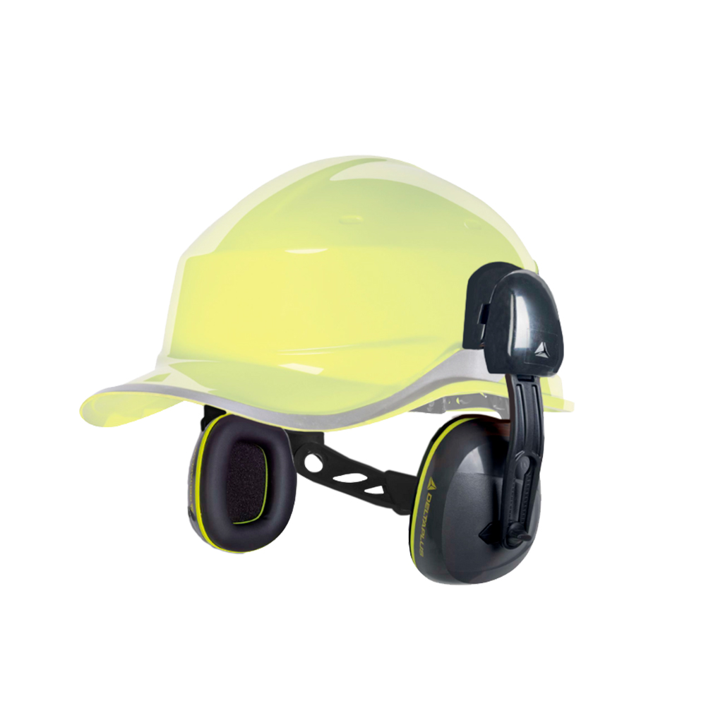 Наушники противошумные INTERLAGOS LIGHT HE серые (26 дБ) на каску, DELTA PLUS