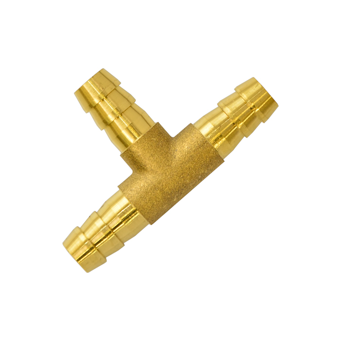 Штуцер тройник (ф. 9/12 мм, ц/метал. елочка 3-х ход.), GasFit(2)