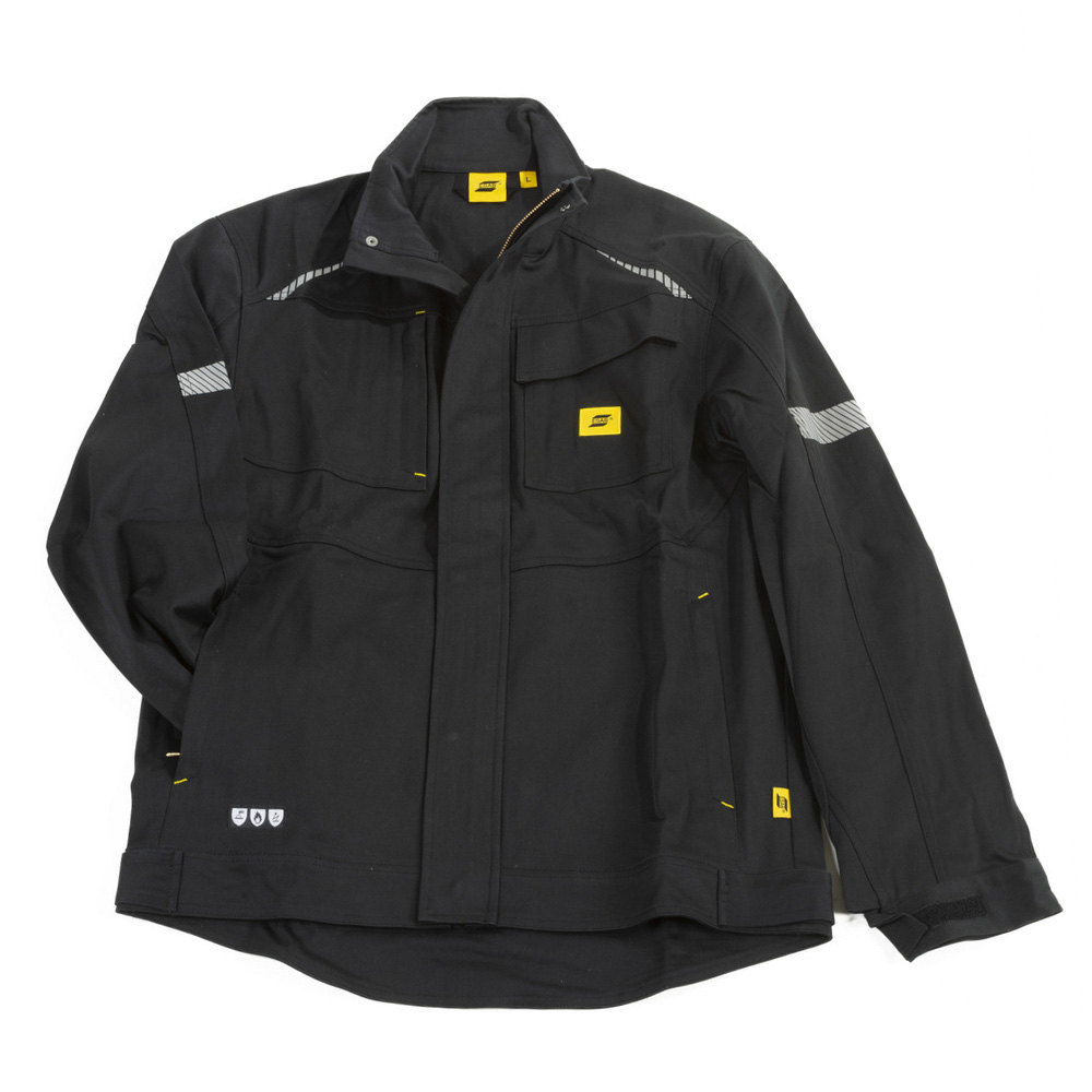 Куртка сварщика ESAB MW2000 FR (чёрная, р. 5XL, рост 183-198 см)