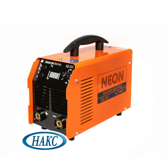 Сварочный инвертор NEON ВД-203, НАКС