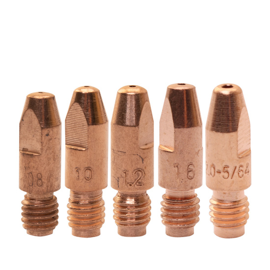 Токосъемный наконечник     М8 Cu (L=25-30 мм), для п/а горелки