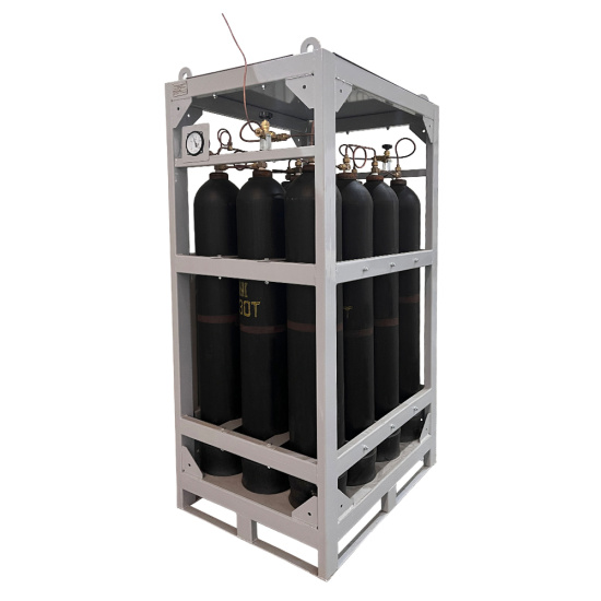 Газовая рампа инертные газы разрядная РРм К-12-40-150 (моноблок 12 балл. x 40 л, 150 атм.), Джет