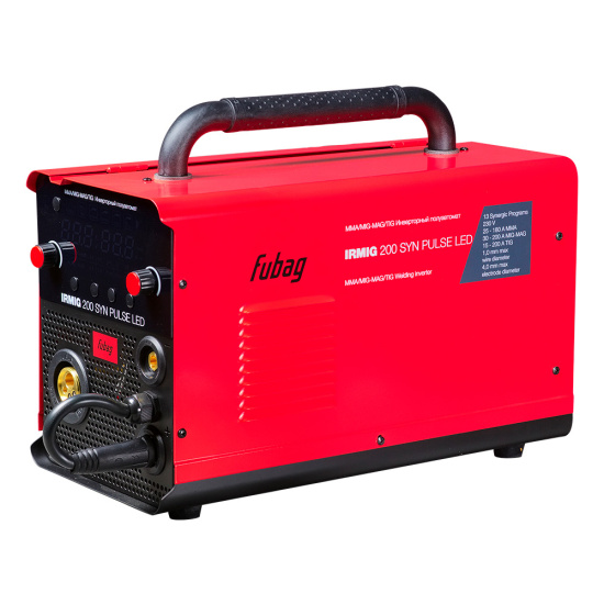 Сварочный полуавтомат FUBAG IRMIG 200 SYN PULSE LED (220 В, горелка)