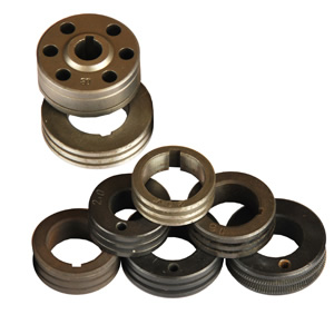 Ролик ф 30 (14) мм (U-образный, ф 1,0-1,2 мм, для алюм. пров., под шпильку, 4RO), TBi