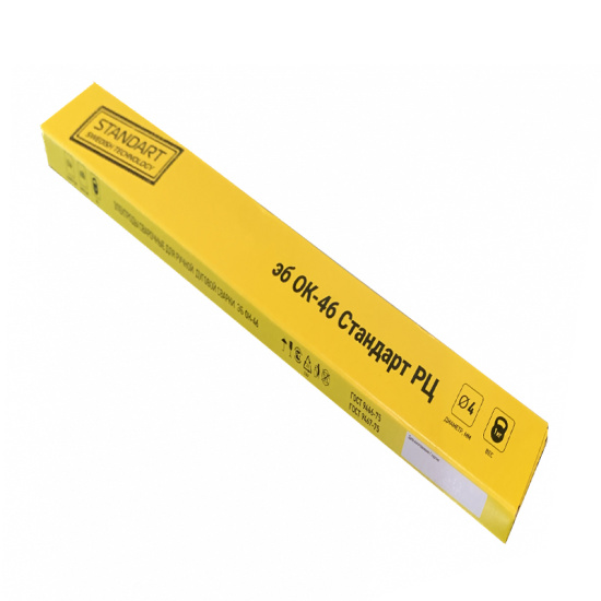 Электроды ЭБ ОК-46.00 Стандарт РЦ ф 4,0 мм, пачка 1 кг, Электрод-Бор